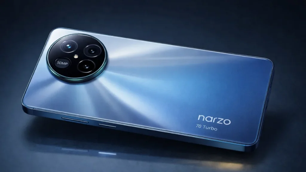 नए साल पे बम्पर डिस्काउंट पे खरीदो Realme Narzo 70 Turbo, 6.67-inch AMOLED डिस्प्ले + 45W fast charging support..! 2 Realme Narzo 70 Turbo